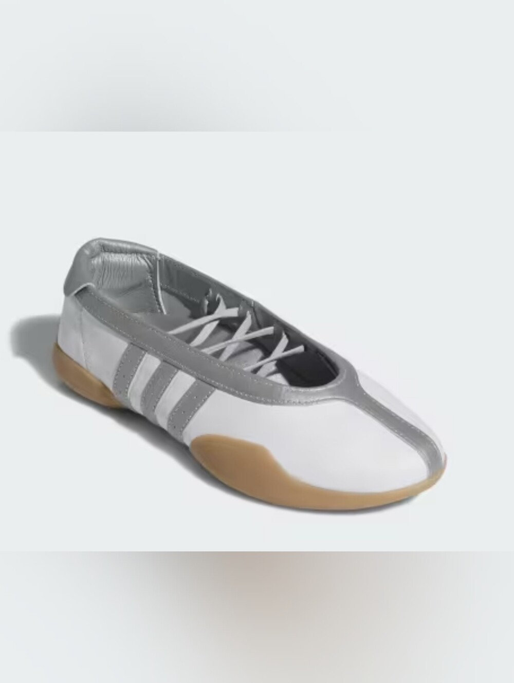 Adidas Women’s Taekwondo Ballet Mei Silver And White Sneakers